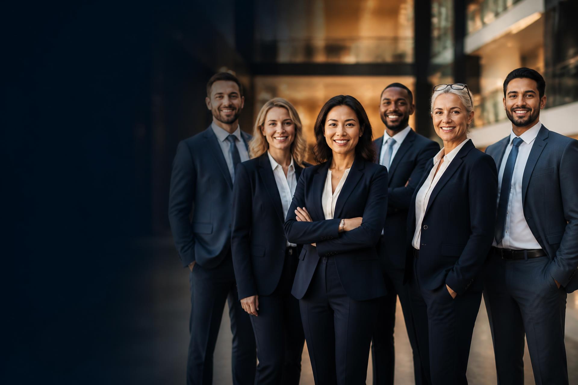 Senior executives in a boardroom setting